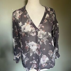 Joie silk v neck blouse size S